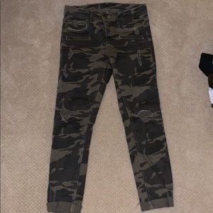 ZARA Camo skinny jeans